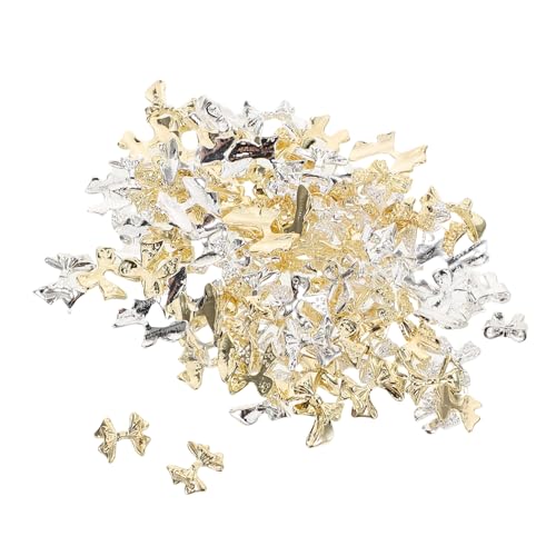 OSOLADY 100 Stück 3d-schleifenknoten-charms Für Acrylnägel: Metall-juwelen, Glänzend, Flache Rückseite, Kawaii-verzierungen Für Und Mädchen, Cheerleading, Nagelkunst, Diy-zubehör OSOLADY 100 Stück 3d-schleifenknoten-charms Für Acrylnägel: Metall-juwelen, Glänzend, Flache Rückseite, Kawaii-verzierungen Für Und Mädchen, Cheerleading, Nagelkunst, Diy-zubehör von OSOLADY