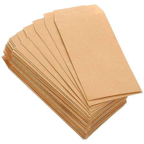 OSOLADY 100Stücke Kraftpapier Umschläge für Münzen Samen und Kleine Gegenstände Selbstklebend für Aufbewahrung und Organisation von Kleinteilen von OSOLADY