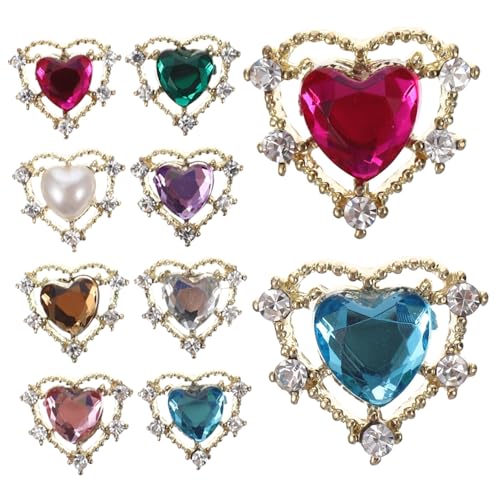 OSOLADY 10Stücke Glänzende Nagelkunst Strasssteine DIY Dekoration für Nagelkunst Farbenfrohe Rhinestone Charms für Maniküre und Kreative Projekte Vielseitig Einsetzbar OSOLADY 10Stücke Glänzende Nagelkunst Strasssteine DIY Dekoration für Nagelkunst Farbenfrohe Rhinestone Charms für Maniküre und Kreative Projekte Vielseitig Einsetzbar von OSOLADY