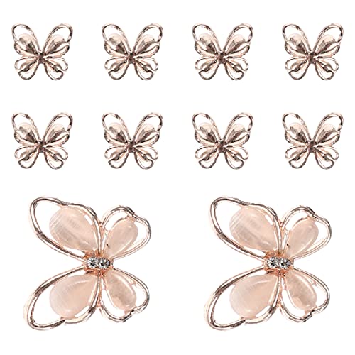 OSOLADY 10Stücke Teiliges Schmetterlings Nagel Charms mit Strass für Nageldekoration Katzenaugen Goldene Maniküre Patches für Mädchen Geschenkidee für Nail Art OSOLADY 10Stücke Teiliges Schmetterlings Nagel Charms mit Strass für Nageldekoration Katzenaugen Goldene Maniküre Patches für Mädchen Geschenkidee für Nail Art von OSOLADY