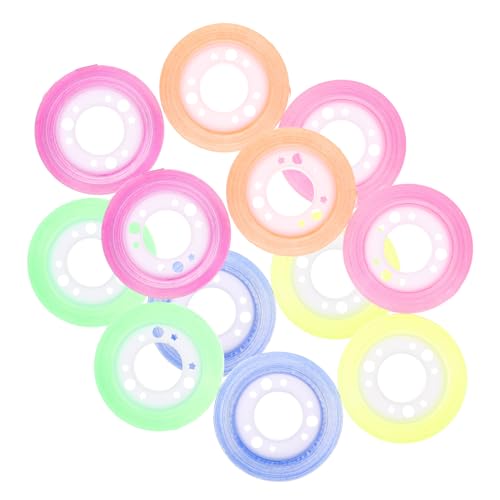 OSOLADY 12 Rollen Bunte Transparente Klebebänder DIY Scrapbook Tape Dekoratives Bastelband für Geschenkverpackung Tagebuch Vielseitiges Stationery Tape für Kreative OSOLADY 12 Rollen Bunte Transparente Klebebänder DIY Scrapbook Tape Dekoratives Bastelband für Geschenkverpackung Tagebuch Vielseitiges Stationery Tape für Kreative von OSOLADY