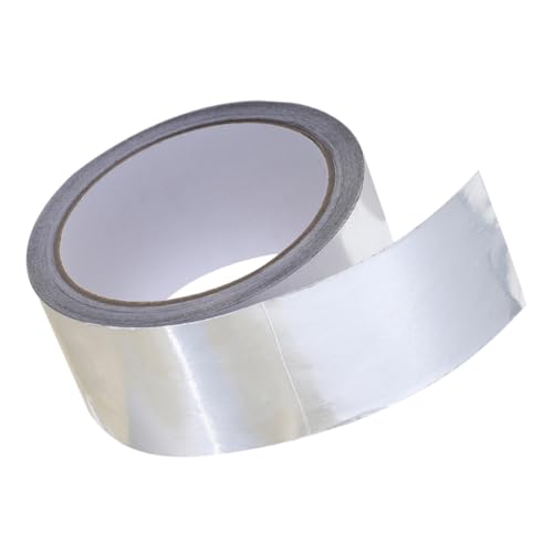 OSOLADY 1Rolle Aluminiumfolienband Isolierband Hochtemperatur Selbstklebendes Klebeband für Abdichten Isolieren von Abgasrohren Lüftungsrohren Küchenherden OSOLADY 1Rolle Aluminiumfolienband Isolierband Hochtemperatur Selbstklebendes Klebeband für Abdichten Isolieren von Abgasrohren Lüftungsrohren Küchenherden von OSOLADY