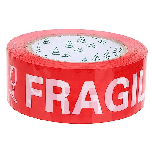 OSOLADY 1Rolle Klebeband Fragile Selbstklebendes Warnband für Versand und Verpackung für Zerbrechliche Gegenstände mit Weißem Text Tragbar und Langlebig OSOLADY 1Rolle Klebeband Fragile Selbstklebendes Warnband für Versand und Verpackung für Zerbrechliche Gegenstände mit Weißem Text Tragbar und Langlebig von OSOLADY