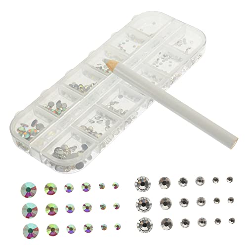 OSOLADY 1Satz Strasssteine für Nägel Flache Rückseite Strassdekorationen mit Punkt Diamantstift für DIY Nagelkunst Geeignet für Natürliche und Künstliche Nägel Design OSOLADY 1Satz Strasssteine für Nägel Flache Rückseite Strassdekorationen mit Punkt Diamantstift für DIY Nagelkunst Geeignet für Natürliche und Künstliche Nägel Design von OSOLADY