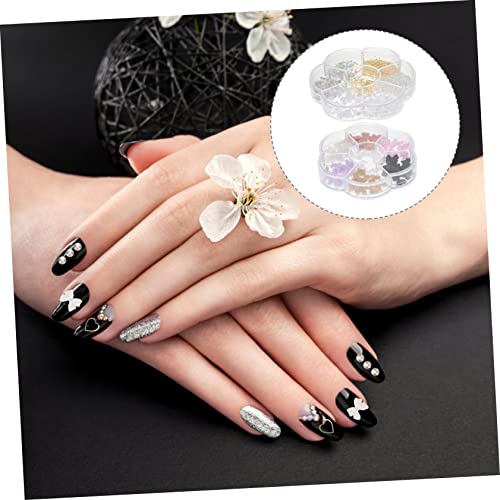 OSOLADY 2 Boxen Nail Art Charms mit Bunten Perlen und Strasssteinen Boxen DIY Nageldekoration Glänzende Nail Rhinestones für Kreative Maniküre und Schmuckgestaltung OSOLADY 2 Boxen Nail Art Charms mit Bunten Perlen und Strasssteinen Boxen DIY Nageldekoration Glänzende Nail Rhinestones für Kreative Maniküre und Schmuckgestaltung von OSOLADY