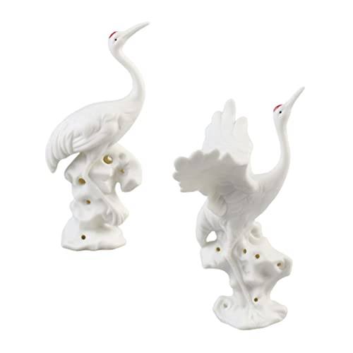 OSOLADY 2 Stück Keramik Ornamente Fliegende Kraniche Mikrolandschaft Dekoration für Schreibtisch und Zuhause Tischdekoration für Partys und Feiertage OSOLADY 2 Stück Keramik Ornamente Fliegende Kraniche Mikrolandschaft Dekoration für Schreibtisch und Zuhause Tischdekoration für Partys und Feiertage von OSOLADY