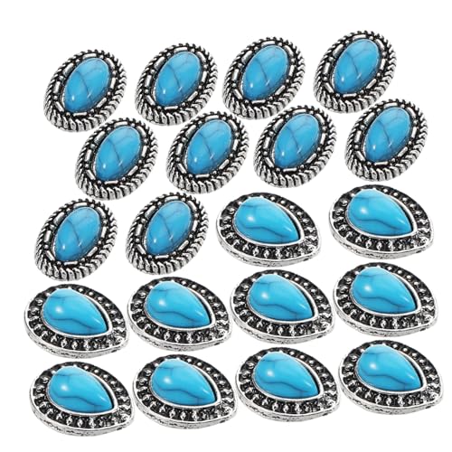 OSOLADY 20 Stück Teiliges Vintage Nagel Charms Retro Metall Resin Nail Art Dekorationen für Damen DIY Maniküre Schmuck Vielseitig Elegant für Alltag und Besondere Anlässe von OSOLADY