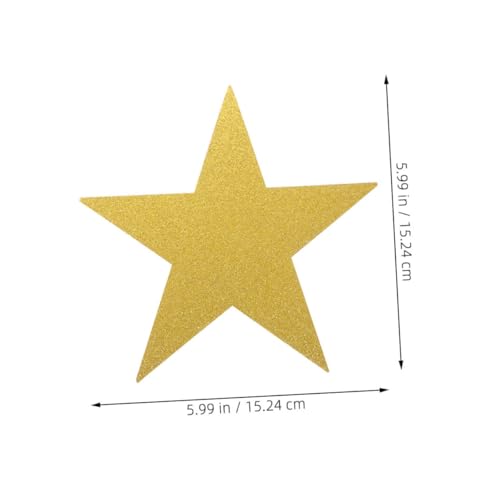 OSOLADY 24 Stück Teiliges Goldene Papiersterne zum Basteln Große Fünfzackige Sternformen mit Glitzereffekt Vielseitige Diy Deko für Klassenzimmer Pinnwände Party und Hochzeitsdeko OSOLADY 24 Stück Teiliges Goldene Papiersterne zum Basteln Große Fünfzackige Sternformen mit Glitzereffekt Vielseitige Diy Deko für Klassenzimmer Pinnwände Party und Hochzeitsdeko von OSOLADY