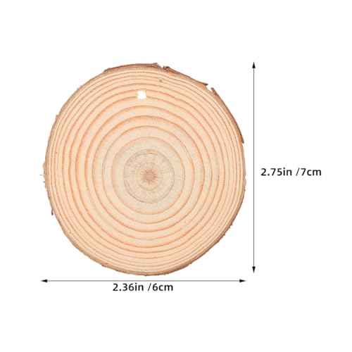 OSOLADY 25 Stück vorgebohrte Holzscheiben: Unfertige Bastelrohlinge mit Löchern und Jute – Ornamente zum Erstellen von rustikalen Schildern, hängenden Ornamenten und saisonaler Dekoration OSOLADY 25 Stück vorgebohrte Holzscheiben: Unfertige Bastelrohlinge mit Löchern und Jute – Ornamente zum Erstellen von rustikalen Schildern, hängenden Ornamenten und saisonaler Dekoration von OSOLADY