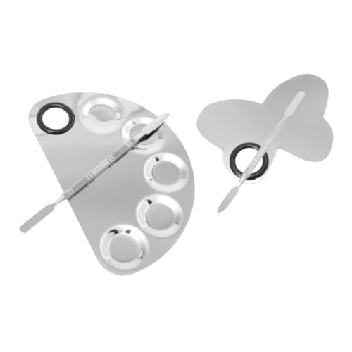 OSOLADY 2Sätze Make Up Mischpaletten mit Spateln Maniküre Mischplatten für Nagelkunst Lippenstifte und Pigmente Langlebig und Leicht zu Reinigen OSOLADY 2Sätze Make Up Mischpaletten mit Spateln Maniküre Mischplatten für Nagelkunst Lippenstifte und Pigmente Langlebig und Leicht zu Reinigen von OSOLADY