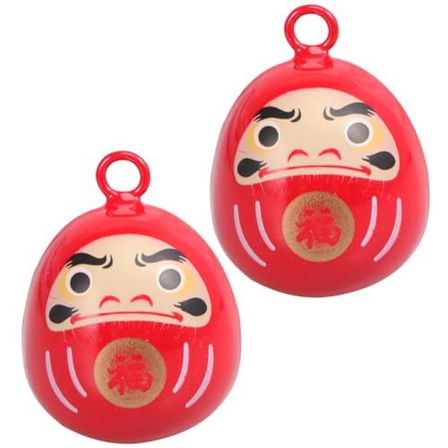 OSOLADY 2Stücke Glocken Anhänger aus Japanischer Stil Glücksbringer für DIY Projekte Hängezubehör für Schlüsselanhänger und Deko Beruhigende Klangglocken OSOLADY 2Stücke Glocken Anhänger aus Japanischer Stil Glücksbringer für DIY Projekte Hängezubehör für Schlüsselanhänger und Deko Beruhigende Klangglocken von OSOLADY