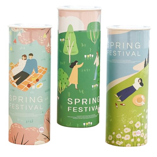OSOLADY 3Er-Packung Gedrucktes Gesichtsgewebe Schüttgut runden auto seidenpapier storage boxes aufbwahrungs-box Auto-Gesichtstücher Zylinder-Auto-Taschentücher Frischholz-Zellstoffpapier OSOLADY 3Er-Packung Gedrucktes Gesichtsgewebe Schüttgut runden auto seidenpapier storage boxes aufbwahrungs-box Auto-Gesichtstücher Zylinder-Auto-Taschentücher Frischholz-Zellstoffpapier von OSOLADY
