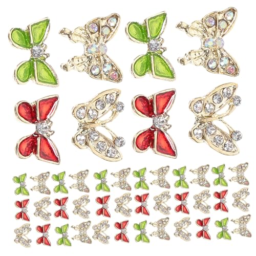 OSOLADY 40 Stück Schmetterling Nail Charms Nageldekorationen für Frauen DIY Nail Art Schmuck Glitzersteine Weihnachten Maniküre Nagel Schmuck Zubehör OSOLADY 40 Stück Schmetterling Nail Charms Nageldekorationen für Frauen DIY Nail Art Schmuck Glitzersteine Weihnachten Maniküre Nagel Schmuck Zubehör von OSOLADY