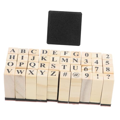 OSOLADY 40 Stück Teiliges Holzstempel Buchstaben und Zahlen Langlebig aus Robustem Holz Kompakte für Scrapbooking DIY Kartenherstellung Briefmarken und Personalisierte Bastelprojekte OSOLADY 40 Stück Teiliges Holzstempel Buchstaben und Zahlen Langlebig aus Robustem Holz Kompakte für Scrapbooking DIY Kartenherstellung Briefmarken und Personalisierte Bastelprojekte von OSOLADY