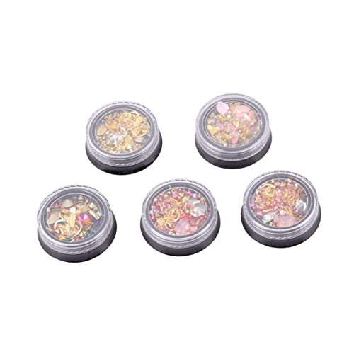 OSOLADY 5Stücke Nagelspitzen Charms Stern und Mond Strasssteine für Maniküre DIY Nageldekoration für Salon und Zuhause Vielseitig Einsetzbar für Natürliche und Künstliche OSOLADY 5Stücke Nagelspitzen Charms Stern und Mond Strasssteine für Maniküre DIY Nageldekoration für Salon und Zuhause Vielseitig Einsetzbar für Natürliche und Künstliche von OSOLADY