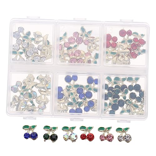 OSOLADY 60 Stück Strasssteine Kirsch Charms Zubehör für Diy Nagelkunst Dekoration Leicht Vielseitig und Funkelnd OSOLADY 60 Stück Strasssteine Kirsch Charms Zubehör für Diy Nagelkunst Dekoration Leicht Vielseitig und Funkelnd von OSOLADY