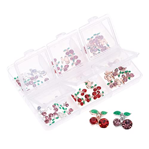 OSOLADY 60 Stück Strasssteine für Nägel Kirsch Nail Charms Dekorationen für Diy Nagelkunst für Designs und Festlichkeiten OSOLADY 60 Stück Strasssteine für Nägel Kirsch Nail Charms Dekorationen für Diy Nagelkunst für Designs und Festlichkeiten von OSOLADY