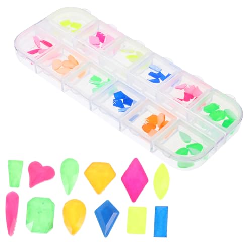 OSOLADY DIY Nagelkunst Set mit Strasssteinen und Charms Fächer Box für Nageldekoration Kunsthandwerk und Mehr aus Robustem Vielseitig von OSOLADY