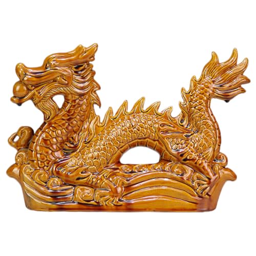 OSOLADY Keramische Drachenfigur Schicke Tischdekoration aus Keramik für Büro und Zuhause Langlebige Drachenstatue Gelb Kreative Drachenornamente für Wohnräume OSOLADY Keramische Drachenfigur Schicke Tischdekoration aus Keramik für Büro und Zuhause Langlebige Drachenstatue Gelb Kreative Drachenornamente für Wohnräume von OSOLADY