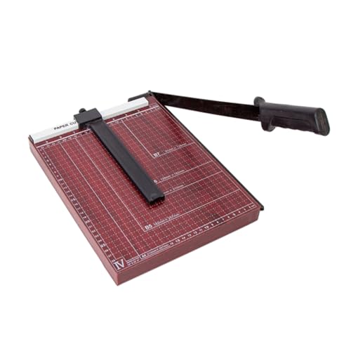 OSOLADY Papierschneider Hebelschneider mit Rasterbasis Verstellbarem Papieranschlag und Automatischem Klemmsystem Präziser Schneidegerät für Büro Schule und Heimgebrauch OSOLADY Papierschneider Hebelschneider mit Rasterbasis Verstellbarem Papieranschlag und Automatischem Klemmsystem Präziser Schneidegerät für Büro Schule und Heimgebrauch von OSOLADY