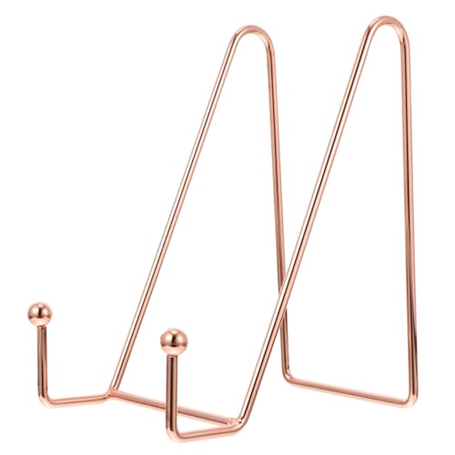 OSOLADY Roségoldener Metall Bilderrahmen Ständer Stabiler Foto und Tellerhalter Dekorative Staffelei für Zuhause und Büro Großer Display Aufsteller mit Pulverbeschichtetem Metallrahmen OSOLADY Roségoldener Metall Bilderrahmen Ständer Stabiler Foto und Tellerhalter Dekorative Staffelei für Zuhause und Büro Großer Display Aufsteller mit Pulverbeschichtetem Metallrahmen von OSOLADY