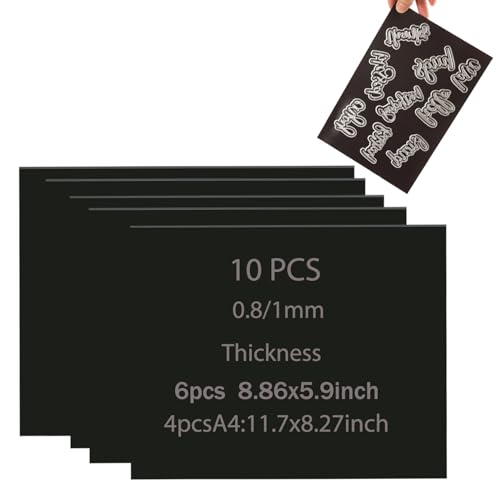 10 Stück 0,8/1 mm Dicke, doppelseitige, starke magnetische Bleche, Metall-Stanzformen, Aufbewahrung, Organisieren, Handwerk, Werkzeug, Scrapbooking, Kunst und Handwerk, flexible 10 Stück 0,8/1 mm Dicke, doppelseitige, starke magnetische Bleche, Metall-Stanzformen, Aufbewahrung, Organisieren, Handwerk, Werkzeug, Scrapbooking, Kunst und Handwerk, flexible von OTCRAFT