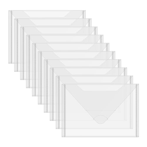 10 Stück 15,2 x 21,5 cm große Stempel und Stanzformen, wiederverschließbare transparente Kunststoffbeutel, Aufbewahrungsbox für Stanzformen, Schablonen, Album, von OTCRAFT