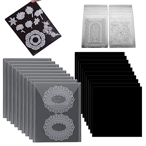10 Stück 17,8 x 23,9 cm transparente Kunststoff-Umschläge und 10 Stück weiche Gummi-Magnetbögen für Stanzformen Schablonen BastelnStanzformenStempel Aufbewahrungssets 10 Stück 17,8 x 23,9 cm transparente Kunststoff-Umschläge und 10 Stück weiche Gummi-Magnetbögen für Stanzformen Schablonen BastelnStanzformenStempel Aufbewahrungssets von OTCRAFT