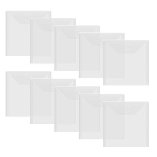 10 Stück Stempel & Stanzschablonen Aufbewahrungstaschen Wiederverschließbare durchsichtige Plastikbeutel Aufbewahrungsbehälter für Stanzformen, Schablonen, Album von OTCRAFT