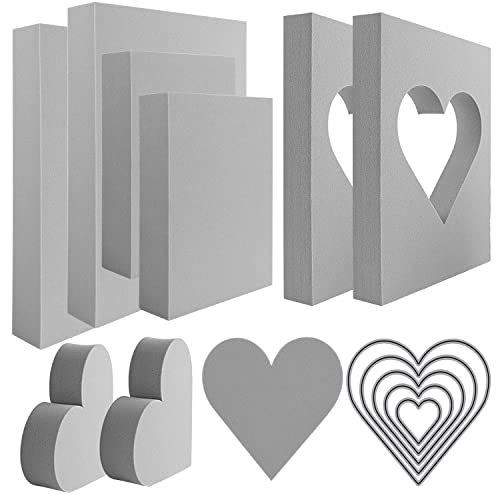 15 Stück Herzschnitt-Stempelschaum, grau, formbarer Schaumstoff-Stempel, Kunststoff, Schaumstoff-Stempelblock, für Skulptur, Modellierung, DIY Kunst und Handwerksprojekte 15 Stück Herzschnitt-Stempelschaum, grau, formbarer Schaumstoff-Stempel, Kunststoff, Schaumstoff-Stempelblock, für Skulptur, Modellierung, DIY Kunst und Handwerksprojekte von OTCRAFT
