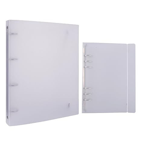 2 Stück/Set: 1 x A4 4 Ringe und 1 x A5 6-Ringbucheinband aus sauberem, transparentem weichem PVC für nachfüllbare Notizbuchhülle mit matter Oberfläche für Stempel- und Stanzschablonen (A4-Größe: 26,9 2 Stück/Set: 1 x A4 4 Ringe und 1 x A5 6-Ringbucheinband aus sauberem, transparentem weichem PVC für nachfüllbare Notizbuchhülle mit matter Oberfläche für Stempel- und Stanzschablonen (A4-Größe: 26,9 von OTCRAFT