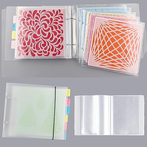 2er-Set 50Aufbewahrungstasche15,2 x 15,2 cm und 40 12,7 x 16,3 cm,Aufbewahrungsordner für Kekse, Schablonen, Stanzformen, DIY, Scrapbooking, transparenter Stempel, Aufbewahrungsordner, Organizer 2er-Set 50Aufbewahrungstasche15,2 x 15,2 cm und 40 12,7 x 16,3 cm,Aufbewahrungsordner für Kekse, Schablonen, Stanzformen, DIY, Scrapbooking, transparenter Stempel, Aufbewahrungsordner, Organizer von OTCRAFT
