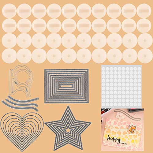 46 Stück/Set drehbarverschiebbare Liebesherzen Sternerechteckige Stanzformen mit DIY-Gleitern SchiebekartendrehbarGleitschienen für Kartenherstellung, DIY, Scrapbooking, Kunstprojekte, handgefertigt von OTCRAFT