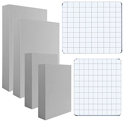 8 Stück Stempelschaum, grau, formbarer Schaumstoff mit Acryl-Stempelblock, Kunststoff-Pad, geschnitten und trocken, Modellierung, DIY Kunst und Handwerksprojekte 8 Stück Stempelschaum, grau, formbarer Schaumstoff mit Acryl-Stempelblock, Kunststoff-Pad, geschnitten und trocken, Modellierung, DIY Kunst und Handwerksprojekte von OTCRAFT