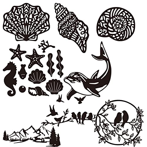 8 Stück The Underwater World Nilpferd, Muschel, Stanzformen für Kartenherstellung, Schildkröte, KorallenMetallStanzschablonen für DIY, Scrapbooking, Papier, Basteln, Prägeschablone, Stanzschablone 8 Stück The Underwater World Nilpferd, Muschel, Stanzformen für Kartenherstellung, Schildkröte, KorallenMetallStanzschablonen für DIY, Scrapbooking, Papier, Basteln, Prägeschablone, Stanzschablone von OTCRAFT