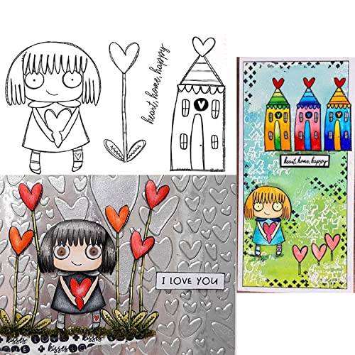 Loving Girl Heant Home Happy Silikonstempel, transparente Gummistempel, Siegel für DIY, Scrapbooking, Papierbasteln, Handarbeit, Kunsthandwerk, Bastelbedarf, Scrapbook, Album, Dekor Loving Girl Heant Home Happy Silikonstempel, transparente Gummistempel, Siegel für DIY, Scrapbooking, Papierbasteln, Handarbeit, Kunsthandwerk, Bastelbedarf, Scrapbook, Album, Dekor von OTCRAFT