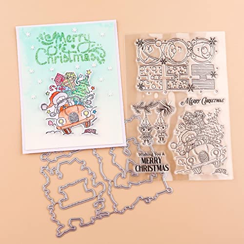 Merry Christams Weihnachtsmann-Stanzformen und Stempel-Sets für die Kartenherstellung, süß, jeden Tag, Metall-Stanzformen für DIY, Scrapbooking, Papier, Basteln, Handarbeit, Scrapbooking, Zubehör Merry Christams Weihnachtsmann-Stanzformen und Stempel-Sets für die Kartenherstellung, süß, jeden Tag, Metall-Stanzformen für DIY, Scrapbooking, Papier, Basteln, Handarbeit, Scrapbooking, Zubehör von OTCRAFT