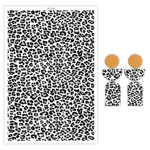 OTCRAFT 10 Blatt Ton-Transferpapier für Ohrringe und Polymer-Ton, Design-Wassertransferpapier für Polymerton, Schmuck, Halsketten, Anhänger, Bastelbedarf, Leopardenmuster, 14 x 10 cm OTCRAFT 10 Blatt Ton-Transferpapier für Ohrringe und Polymer-Ton, Design-Wassertransferpapier für Polymerton, Schmuck, Halsketten, Anhänger, Bastelbedarf, Leopardenmuster, 14 x 10 cm von OTCRAFT