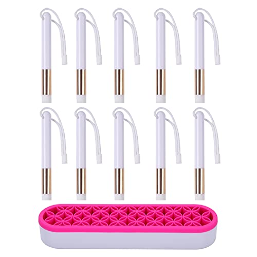 OTCRAFT 10 Stück Mini-Tintenfarben Mischwerkzeug mit Aufbewahrung, Pinselhalter, glattes Mischen, Tinte, Malerei, kleine Pinsel, Handwerkzeuge für DIY, Scrapbooking, Papierkarten von OTCRAFT
