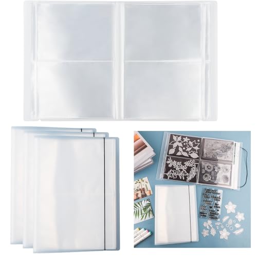OTCRAFT 20 Seiten, 80 Fächer/3 Set große, transparente Aufkleber-Foto-Aufbewahrungsalbum; Stempel- und Stanzschablonen, Aufbewahrungsbuch, Organizer für Postkarten, Aufkleber, Fotos, transparente OTCRAFT 20 Seiten, 80 Fächer/3 Set große, transparente Aufkleber-Foto-Aufbewahrungsalbum; Stempel- und Stanzschablonen, Aufbewahrungsbuch, Organizer für Postkarten, Aufkleber, Fotos, transparente von OTCRAFT