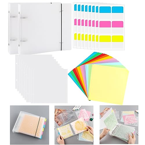OTCRAFT 222 Stück/2 Sets, 15,2 x 15,2 cm, Keksschablonen, Aufbewahrungsmappe, Backschablone, Organizer, Scrapbooking, Stanzformen, Schablonenaufbewahrung, Buchsammlungen, Koffer-Organizer OTCRAFT 222 Stück/2 Sets, 15,2 x 15,2 cm, Keksschablonen, Aufbewahrungsmappe, Backschablone, Organizer, Scrapbooking, Stanzformen, Schablonenaufbewahrung, Buchsammlungen, Koffer-Organizer von OTCRAFT