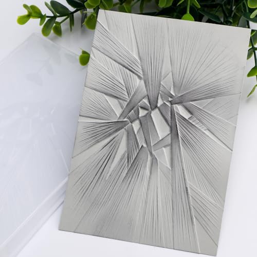 OTCRAFT 3D-Prägeschablone, unregelmäßig, Stereograp für Bastelarbeiten, Scrapbooking, Fotoalbum, Kartenbasteln, Dekoration für Kartenherstellung, Prägeschablone, Papierkarte, Prägeschablone, 16 cm L x OTCRAFT 3D-Prägeschablone, unregelmäßig, Stereograp für Bastelarbeiten, Scrapbooking, Fotoalbum, Kartenbasteln, Dekoration für Kartenherstellung, Prägeschablone, Papierkarte, Prägeschablone, 16 cm L x von OTCRAFT