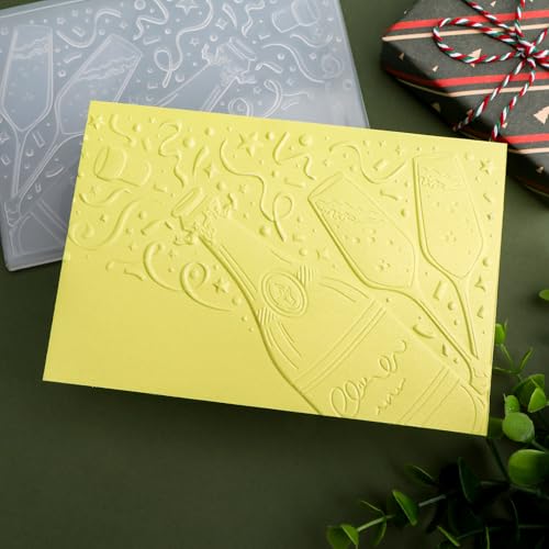 OTCRAFT 3D-Prägeschablone aus Kunststoff, Weinglas, zum Basteln, Scrapbooking, Fotoalbum, Kartenbasteln, Dekoration für Kartenherstellung, Prägeschablone, Papierkarten-Prägeschablone OTCRAFT 3D-Prägeschablone aus Kunststoff, Weinglas, zum Basteln, Scrapbooking, Fotoalbum, Kartenbasteln, Dekoration für Kartenherstellung, Prägeschablone, Papierkarten-Prägeschablone von OTCRAFT
