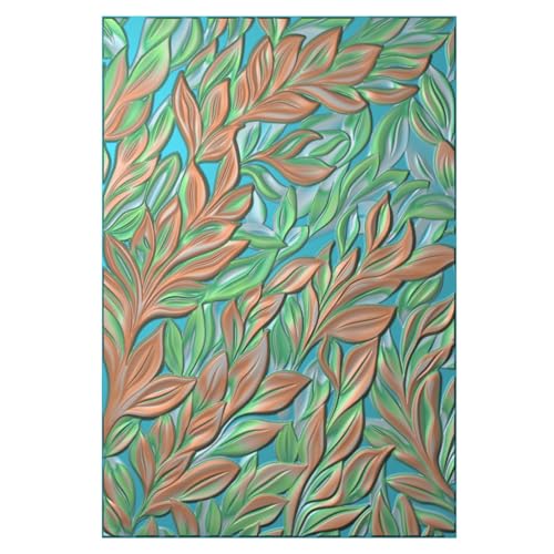 OTCRAFT 3D-Prägeschablone für Kartenherstellung, üppige Blätter, transparente Kunststoff-Textur, verblasst Prägeschablone für Scrapbooking, Karton, Album, DIY-Dekoration, Papierbasteln, 16 x 11,4 cm OTCRAFT 3D-Prägeschablone für Kartenherstellung, üppige Blätter, transparente Kunststoff-Textur, verblasst Prägeschablone für Scrapbooking, Karton, Album, DIY-Dekoration, Papierbasteln, 16 x 11,4 cm von OTCRAFT