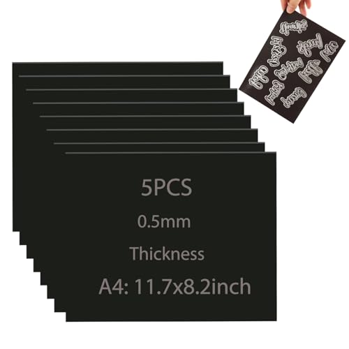 OTCRAFT 5 Stück/Set A4-Blätter, 29,7 x 20,8 cm, Gummi, weiche Magnetfolie für Metall-Stanzformen, Aufbewahrung, Orangisieren, Basteln, Werkzeug, Scrapbooking, Kunst und Handwerk, flexible OTCRAFT 5 Stück/Set A4-Blätter, 29,7 x 20,8 cm, Gummi, weiche Magnetfolie für Metall-Stanzformen, Aufbewahrung, Orangisieren, Basteln, Werkzeug, Scrapbooking, Kunst und Handwerk, flexible von OTCRAFT