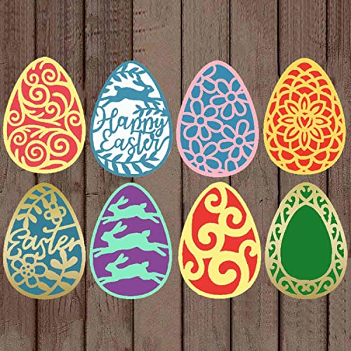 OTCRAFT 8 Stück Osterschablonen Ostereier für Kartenherstellung, Metall-Stanzformen für Bastelarbeiten, Scrapbooking, Papierbasteln, Kunsthandwerk, Metallschablone, Stanzschablonen, Kunstbedarf, OTCRAFT 8 Stück Osterschablonen Ostereier für Kartenherstellung, Metall-Stanzformen für Bastelarbeiten, Scrapbooking, Papierbasteln, Kunsthandwerk, Metallschablone, Stanzschablonen, Kunstbedarf, von OTCRAFT