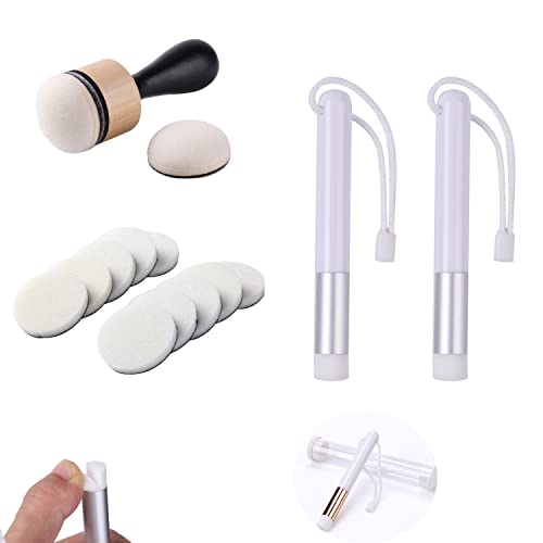 OTCRAFT Mini-Tintenfarben Mixing Blending Tool Smooth Blending Ink PaintingKleine Pinsel Schwamm Handmischwerkzeuge für DIY Scrapbooking Papierkarten Herstellung Prägen Malen Rendering von OTCRAFT