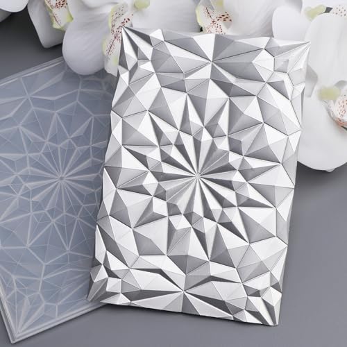 OTCRAFT Prägeschablone aus Kunststoff mit 3D-Geometrie-Thema, Diamanten, für Bastelarbeiten, Scrapbooking, Fotoalbum, Kartenbasteln, Dekoration für Kartenherstellung, Prägeschablone, OTCRAFT Prägeschablone aus Kunststoff mit 3D-Geometrie-Thema, Diamanten, für Bastelarbeiten, Scrapbooking, Fotoalbum, Kartenbasteln, Dekoration für Kartenherstellung, Prägeschablone, von OTCRAFT