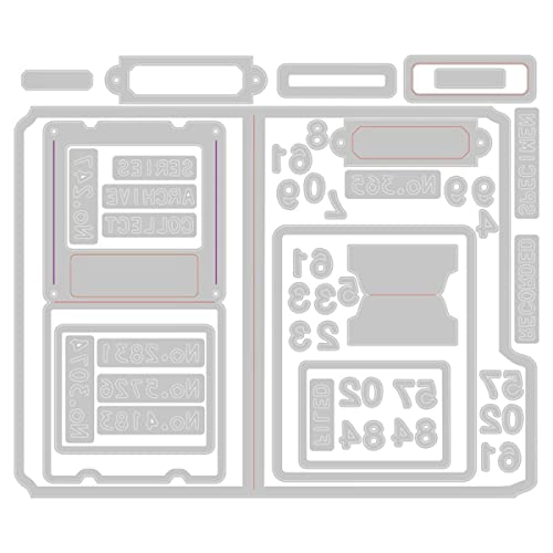 OTCRAFT Stanzformen für Kartenherstellung, DIY, Scrapbooking, Metallschablone für Papierbastelarbeiten von OTCRAFT