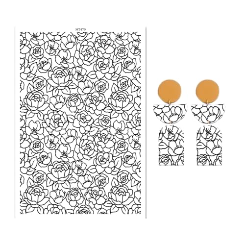 OTCRAFT Transferpapier für Polymerton, Transferpapier für Polymerton, Transferpapier für Bastelarbeiten, Schmuck, Ohrringe, 10 Blatt OTCRAFT Transferpapier für Polymerton, Transferpapier für Polymerton, Transferpapier für Bastelarbeiten, Schmuck, Ohrringe, 10 Blatt von OTCRAFT